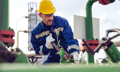 Oil rig worker