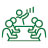 people in meeting icon graphic