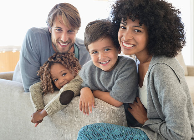 family smiling