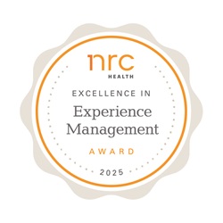 NRC Health Excellence in Experience Management award logo