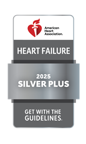 AHA Heart Failure Sliver Plus Award Badge