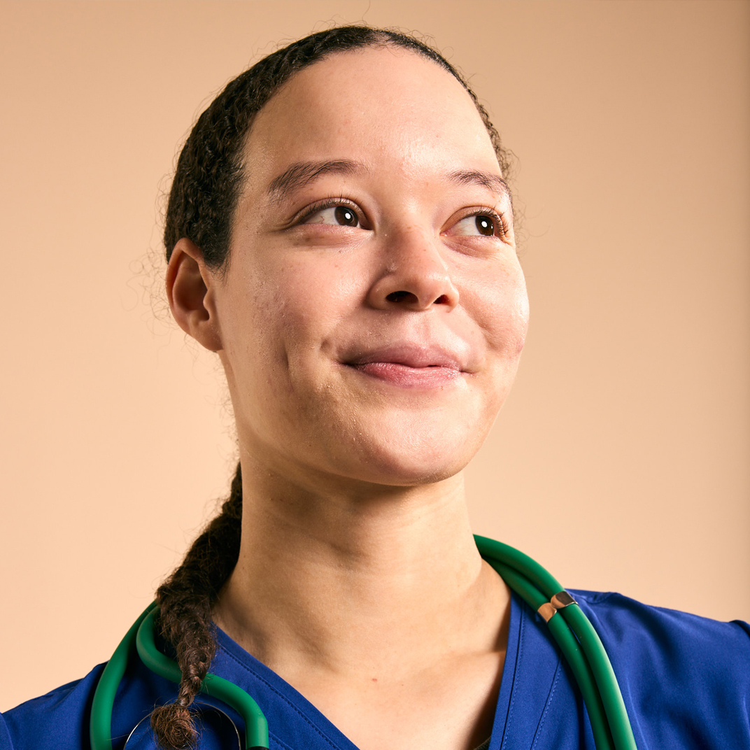 Young nurse smiling
